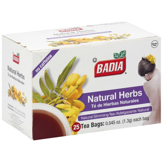 10Pack Badia Natural Herbs Slimming Tea/Adelgazante Caffeine-Free-10x25 tea bags