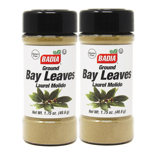 1.75 oz Jar Badia Bay Leaves Laurel en polvo Molido Ground Powder Spices Kosher