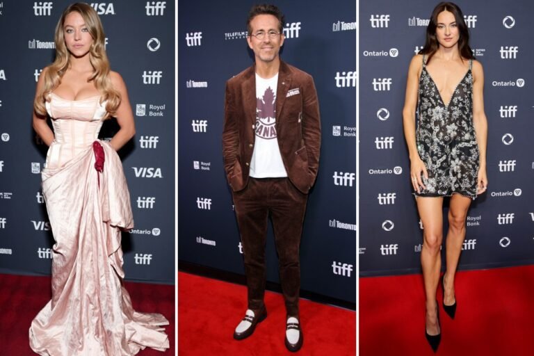 Ryan Reynolds, Sydney Sweeney and more A-listers arrive at star-studded Toronto Film Festival