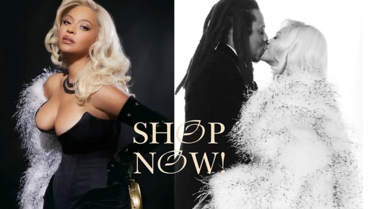 Fashion Bomb Daily Shop: Beyonce Stuns in a Black Christian Siriano Dress with a White FGM Bespoke Feather Jacket (Shop the Look Here!)