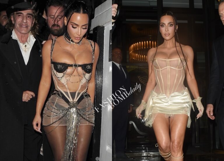 Kim Kardashian Stuns in Two Sheer Dilara Findikoglu Looks During a Night Out in London Kim Kardashian Stuns in Two Sheer Dilara Findikoglu Looks During a Night Out in London