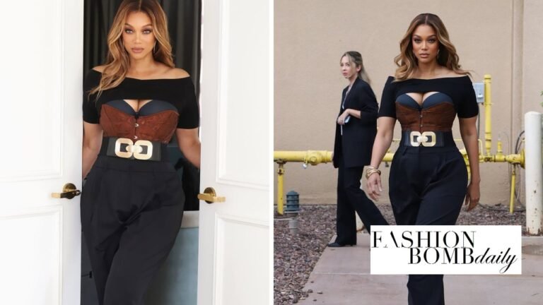 Tyra Banks Slays in A Black and Brown Amazon Fashion Look for Amazon Stylist Creators Day