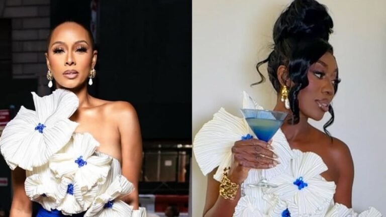 Celebs Love: Keri Hilson and Wendy Osefo Both Spied in a White and Cobalt Blue Atelier Indigo Floral Dress Celebs Love: Keri Hilson and Wendy Osefo Both Spied in a White and Cobalt Blue Atelier Indigo Floral Dress
