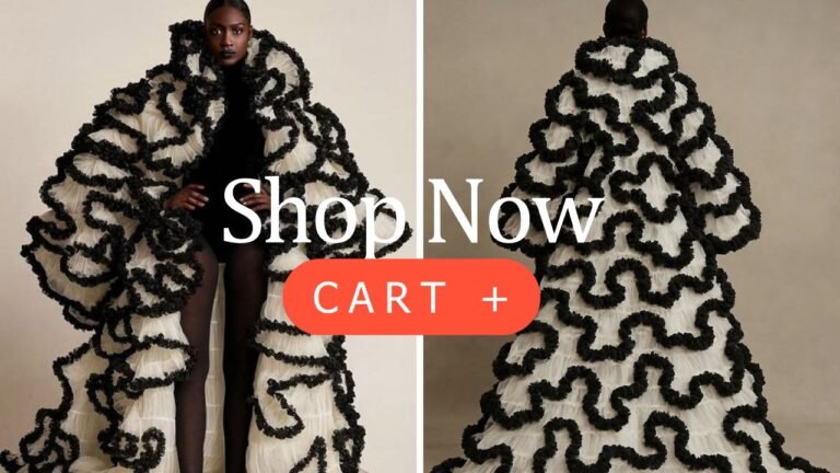 New Arrival at Fashion Bomb Daily Shop: Shop this Black & White Oyemwen Sculptural Coat Now! New Arrival at Fashion Bomb Daily Shop: Shop this Black & White Oyemwen Sculptural Coat Now!