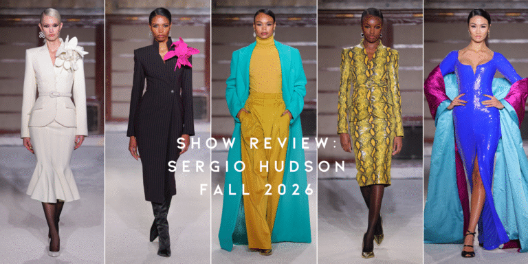 Show Review: Sergio Hudson Marks 10 Years with a Sculpted, Operatic Fall/Winter 2026 Collection at the New York Public Library Show Review: Sergio Hudson Marks 10 Years with a Sculpted, Operatic Fall/Winter 2026 Collection at the New York Public Library