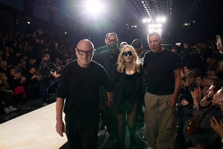 On the Scene at Dolce & Gabbana Fall 2026 with Madonna Front Row: Black Lace, Statement Outerwear, and Identity as the Ultimate Luxury On The Scene At Dolce Gabbana Fall 2026 With Madonna Front Row Black Lace Statement Outerwear And Identity As The Ultimate Luxury