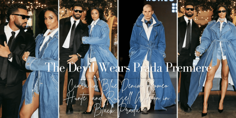 Ciara Stuns in Denim Romeo Hunte Fall 2026 and Russell Wilson Looks Fly in Prada at the Devil Wears Prada 2 New York Premiere