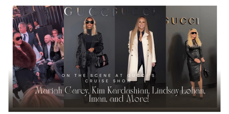 On the Scene at Gucci’s Cruise Show in New York City: Mariah Carey, Kim Kardashian, Lindsay Lohan, Iman, and More! On the Scene at Gucci’s Cruise Show in New York City: Mariah Carey, Kim Kardashian, Lindsay Lohan, Iman, and More!