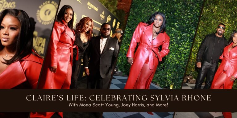 Claire's Life: Celebrating Sylvia Rhone with Mona Scott Young, Joey Harris, and More in a Red Althea Mink Leather Coat